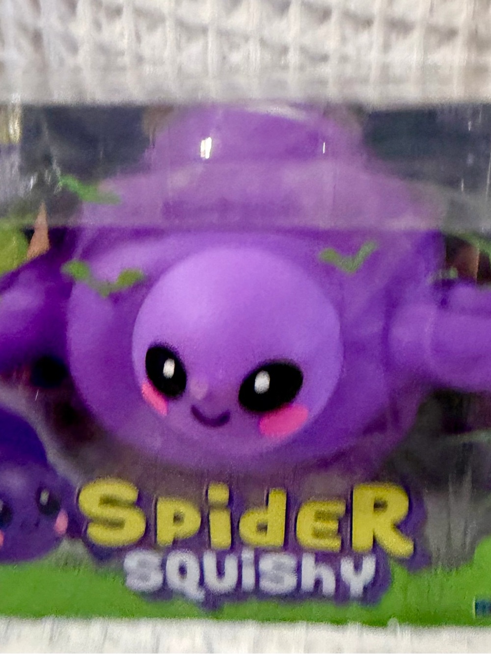 Purple Spider Squishy Plush Toy - Cute Kawaii Soft Toy